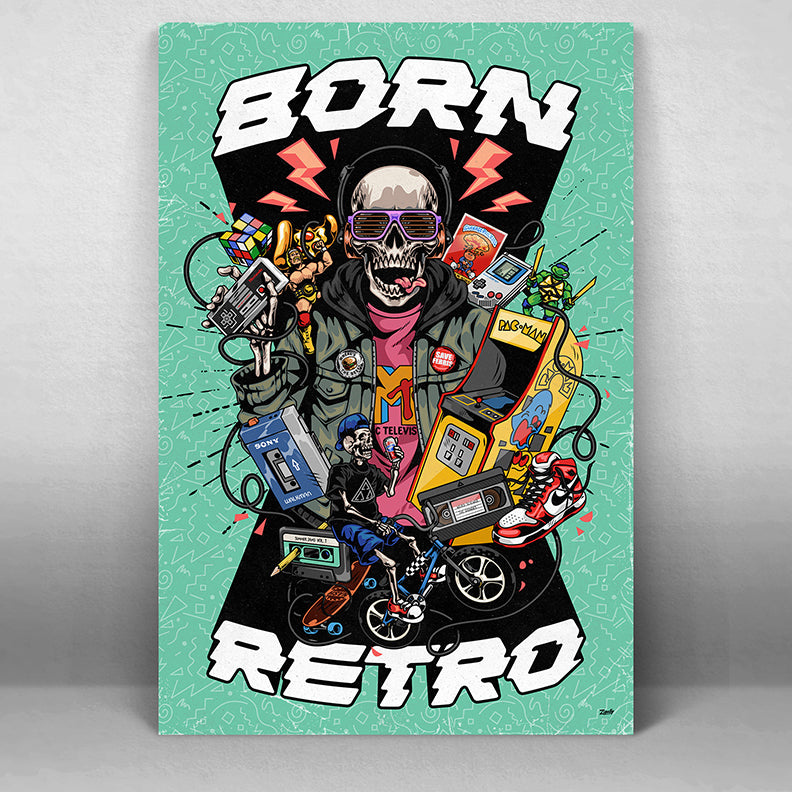 Born Retro - 1980's Nostalgia Poster