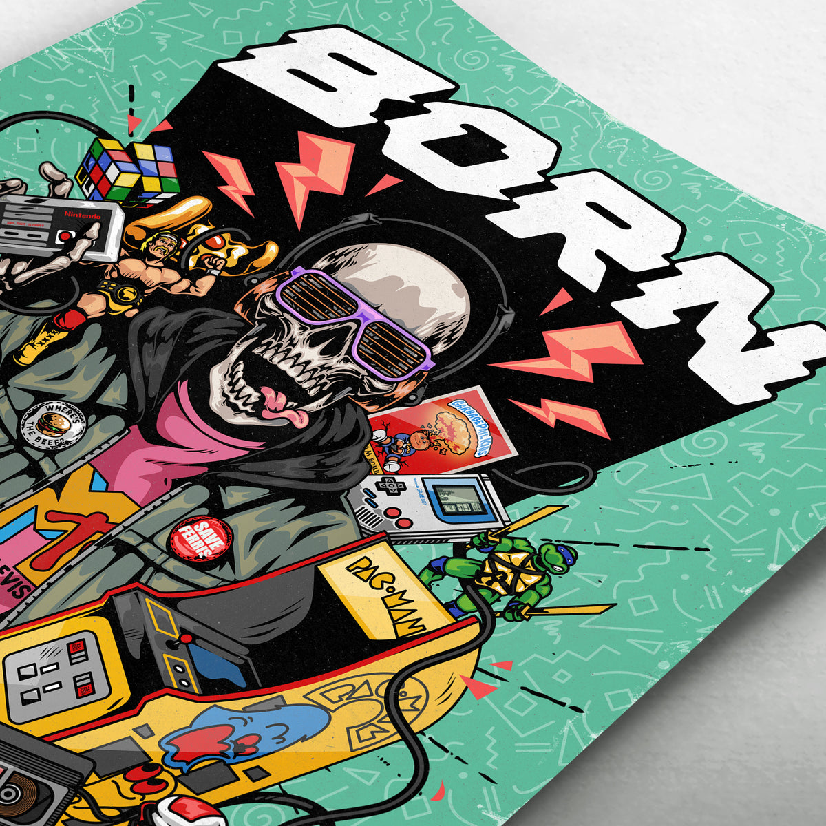 Born Retro - 1980&#39;s Nostalgia Poster