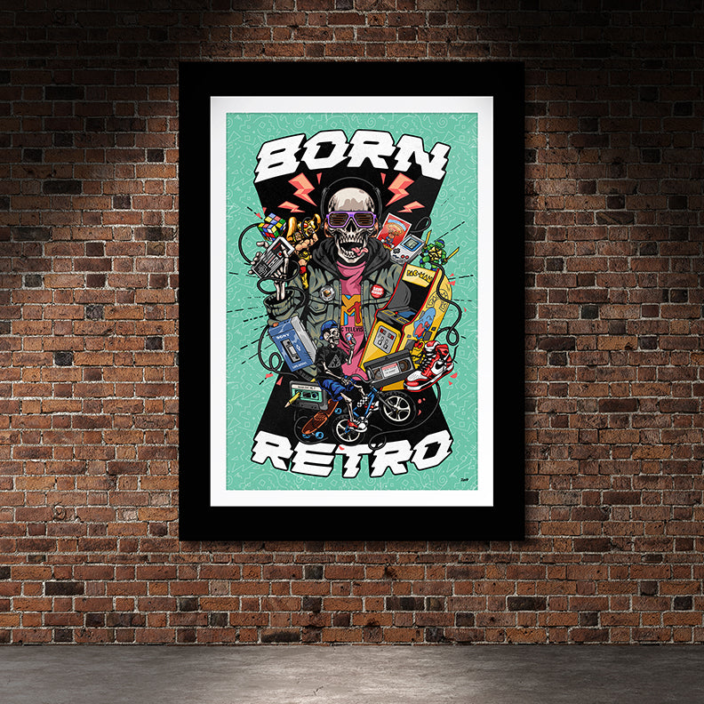 Born Retro - 1980&#39;s Nostalgia Poster