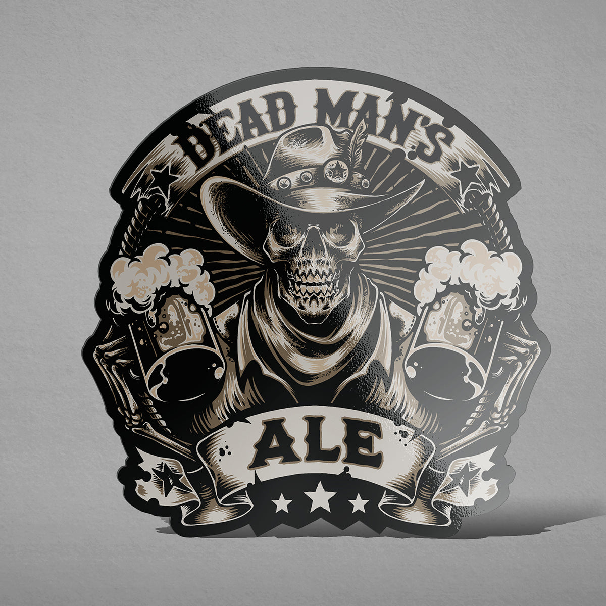 Dead Man's Ale (4 Color) - Kiss Cut Sticker