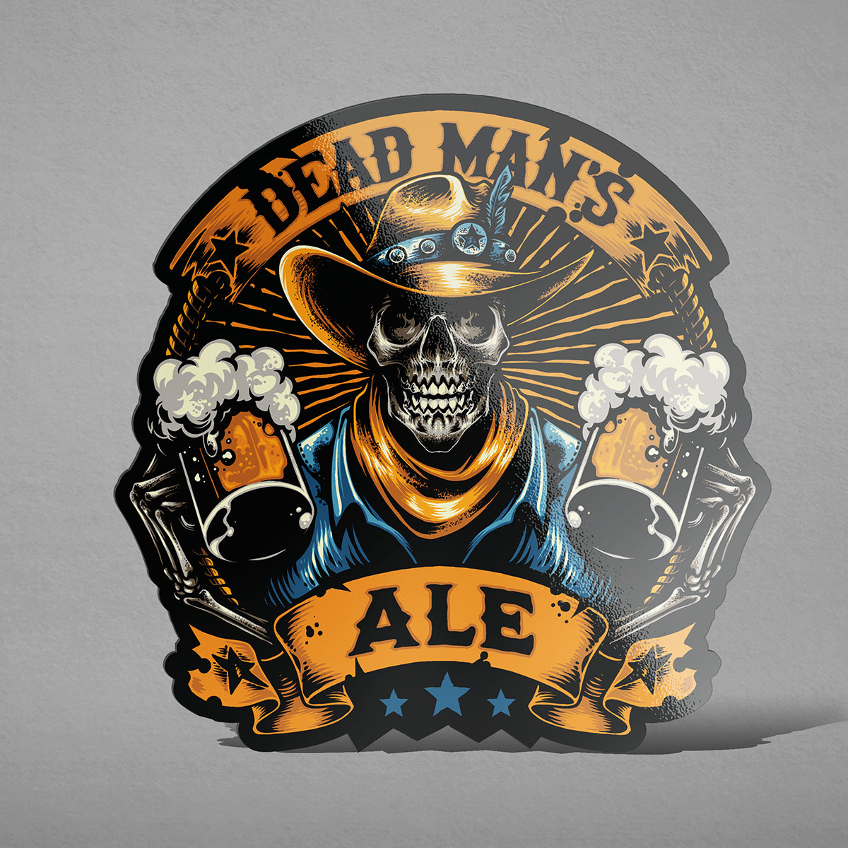 Dead Man's Ale (Full Color) - Kiss Cut Sticker