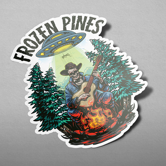 Frozen Pines - Kiss Cut Sticker