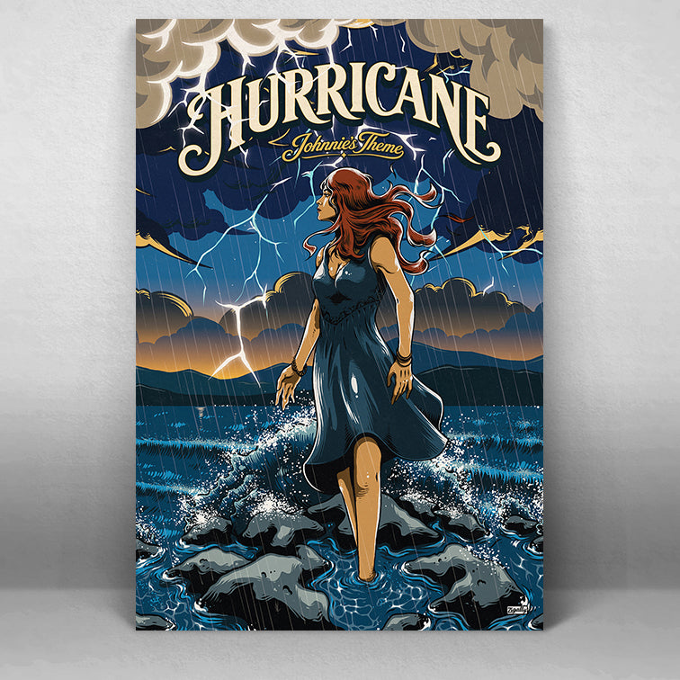 Hurricane (Johnnie’s Theme) Stormy Ocean Art Print