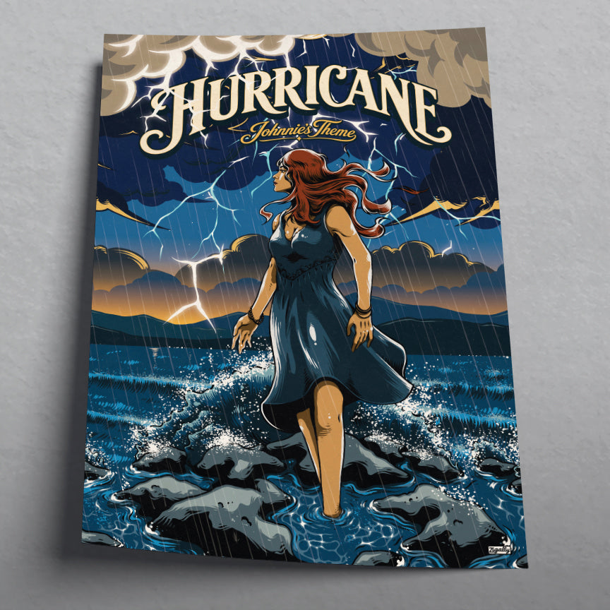 Hurricane (Johnnie’s Theme) Stormy Ocean Art Print