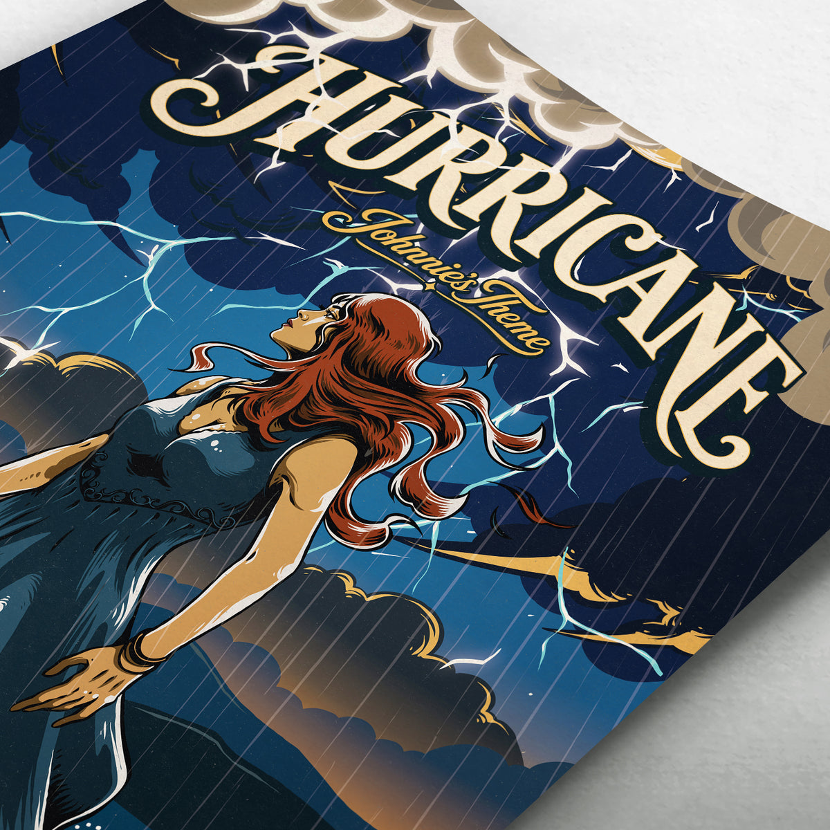 Hurricane (Johnnie’s Theme) Stormy Ocean Art Print