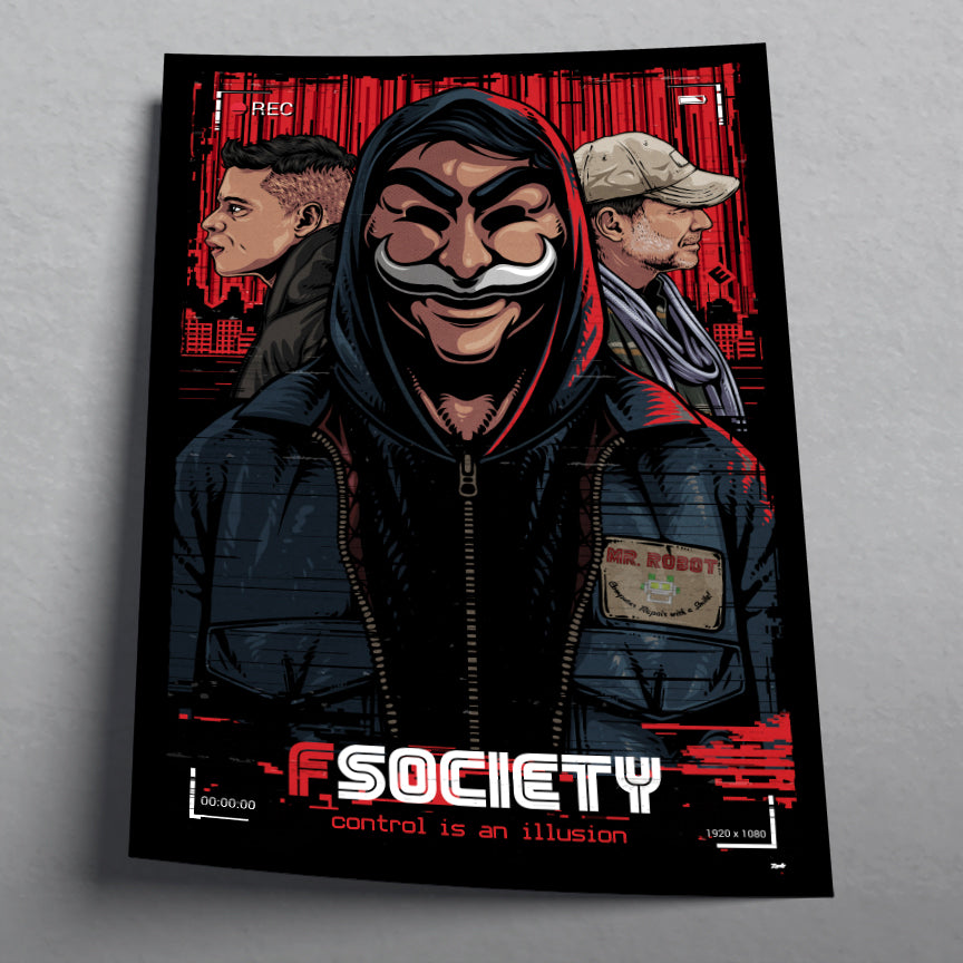 Control Is an Illusion Hacker Art Print