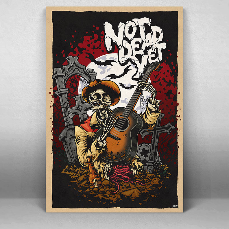 Not Dead Yet Poster (Spooky Version) - zigally