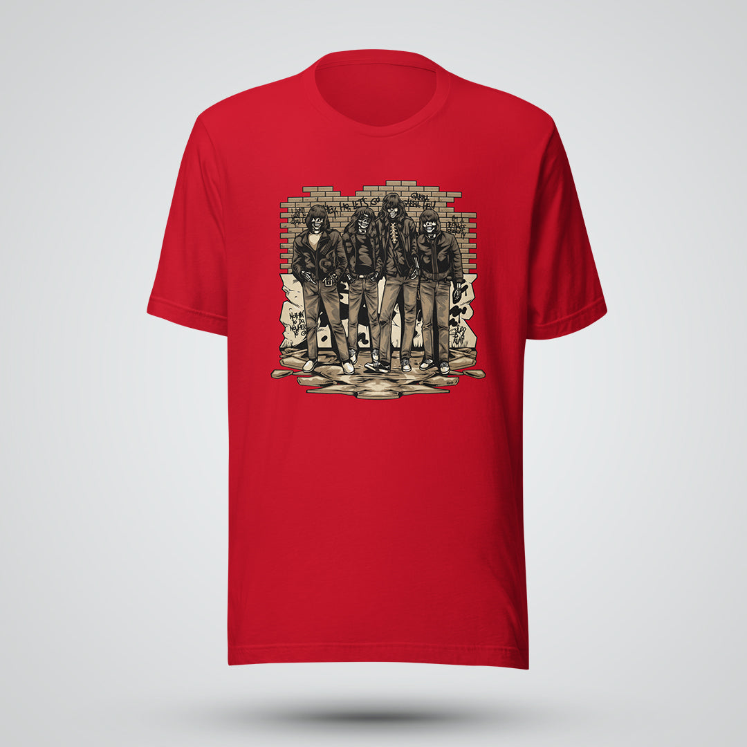 Vintage Punk Skeleton Short-Sleeve Unisex T-Shirt
