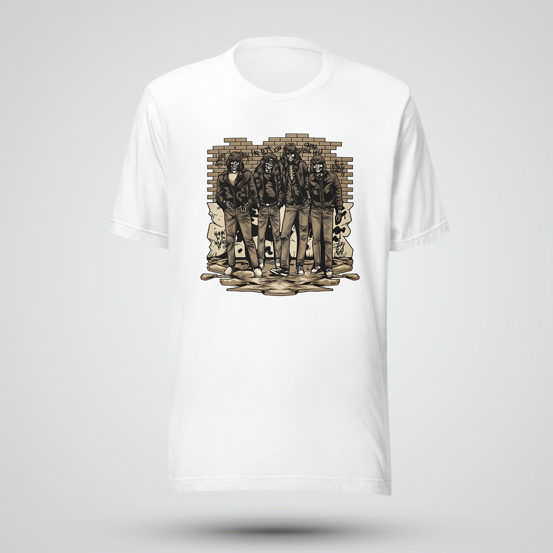 Vintage Punk Skeleton Short-Sleeve Unisex T-Shirt