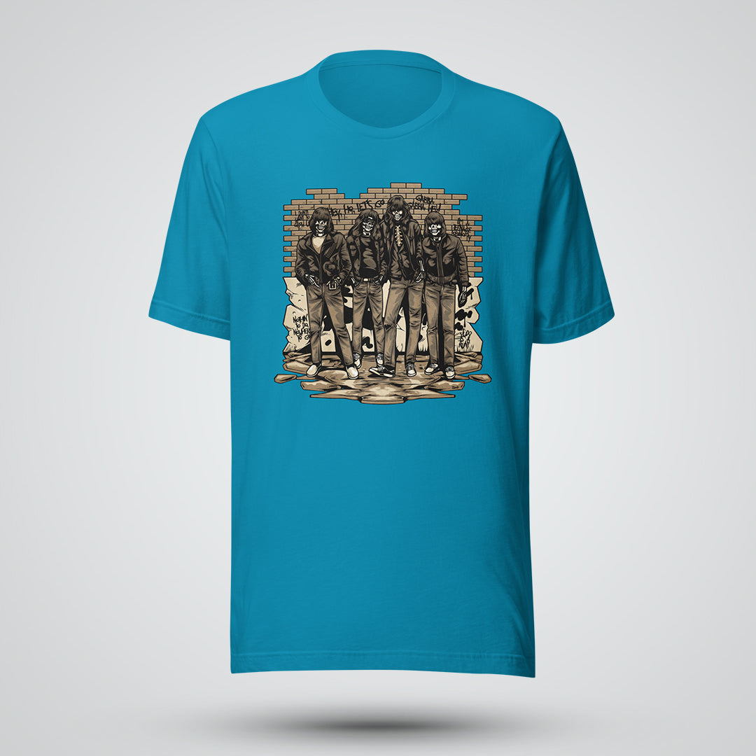 Vintage Punk Skeleton Short-Sleeve Unisex T-Shirt