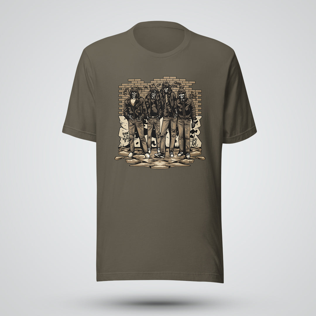 Vintage Punk Skeleton Short-Sleeve Unisex T-Shirt