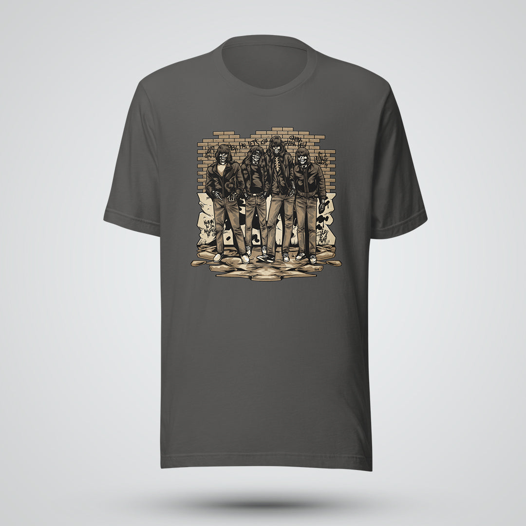 Vintage Punk Skeleton Short-Sleeve Unisex T-Shirt