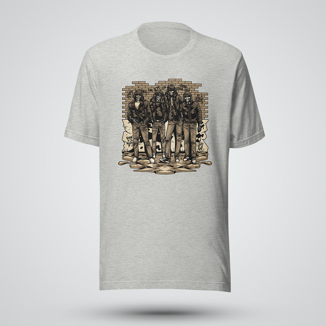 Vintage Punk Skeleton Short-Sleeve Unisex T-Shirt