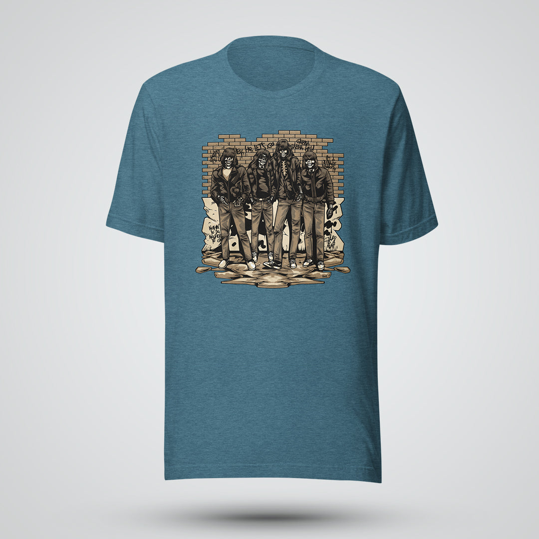 Vintage Punk Skeleton Short-Sleeve Unisex T-Shirt