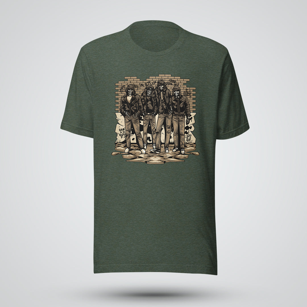 Vintage Punk Skeleton Short-Sleeve Unisex T-Shirt