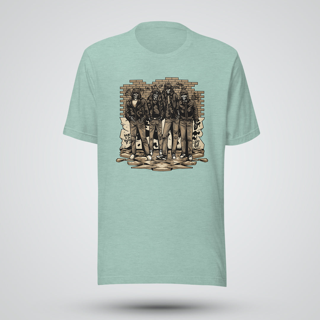 Vintage Punk Skeleton Short-Sleeve Unisex T-Shirt