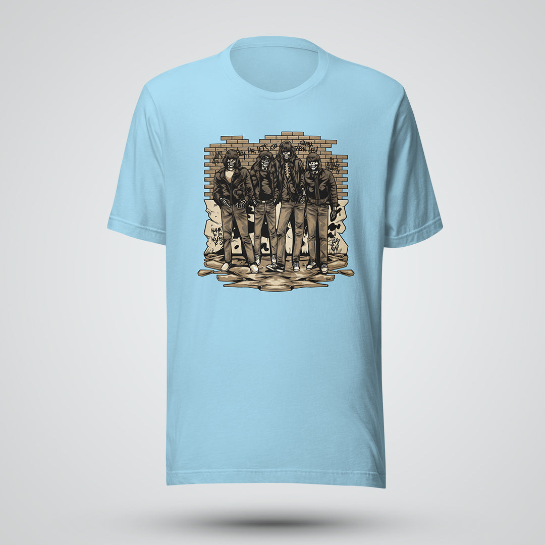 Vintage Punk Skeleton Short-Sleeve Unisex T-Shirt