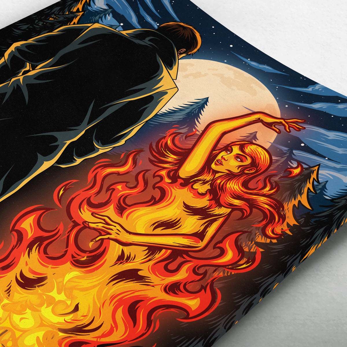 She Lit A Fire Art Print