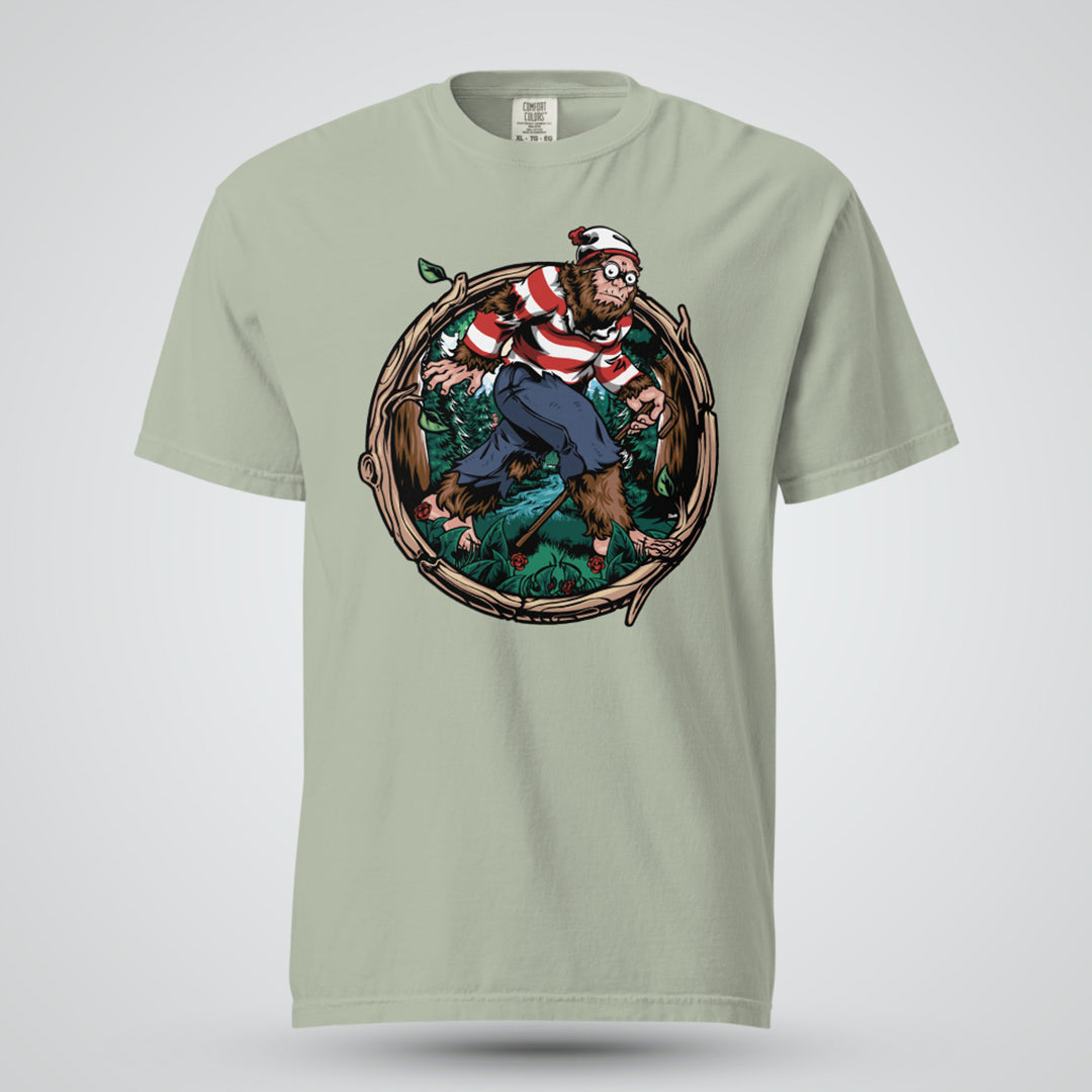 Where&#39;s Bigfoot? - Unisex Garment-Dyed Heavyweight T-shirt