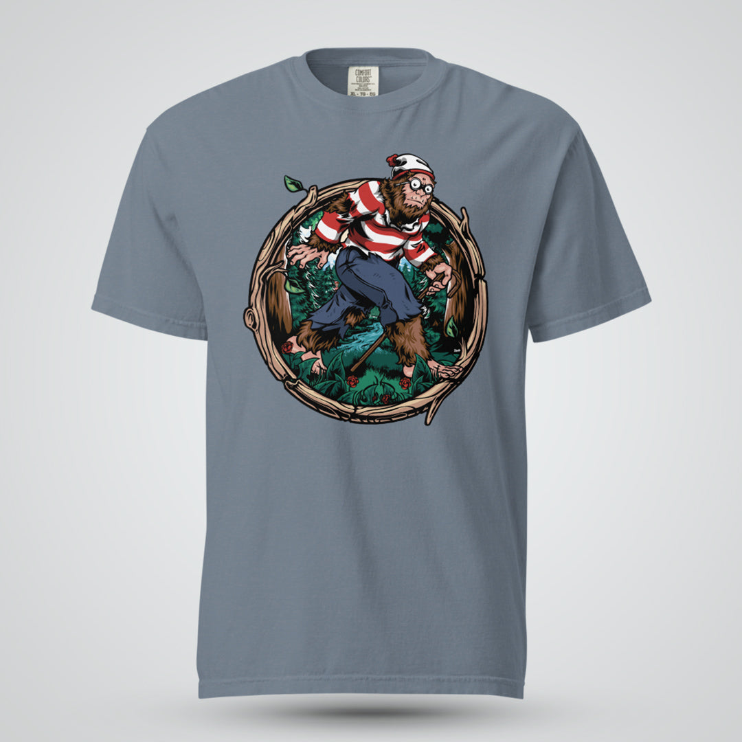 Where&#39;s Bigfoot? - Unisex Garment-Dyed Heavyweight T-shirt