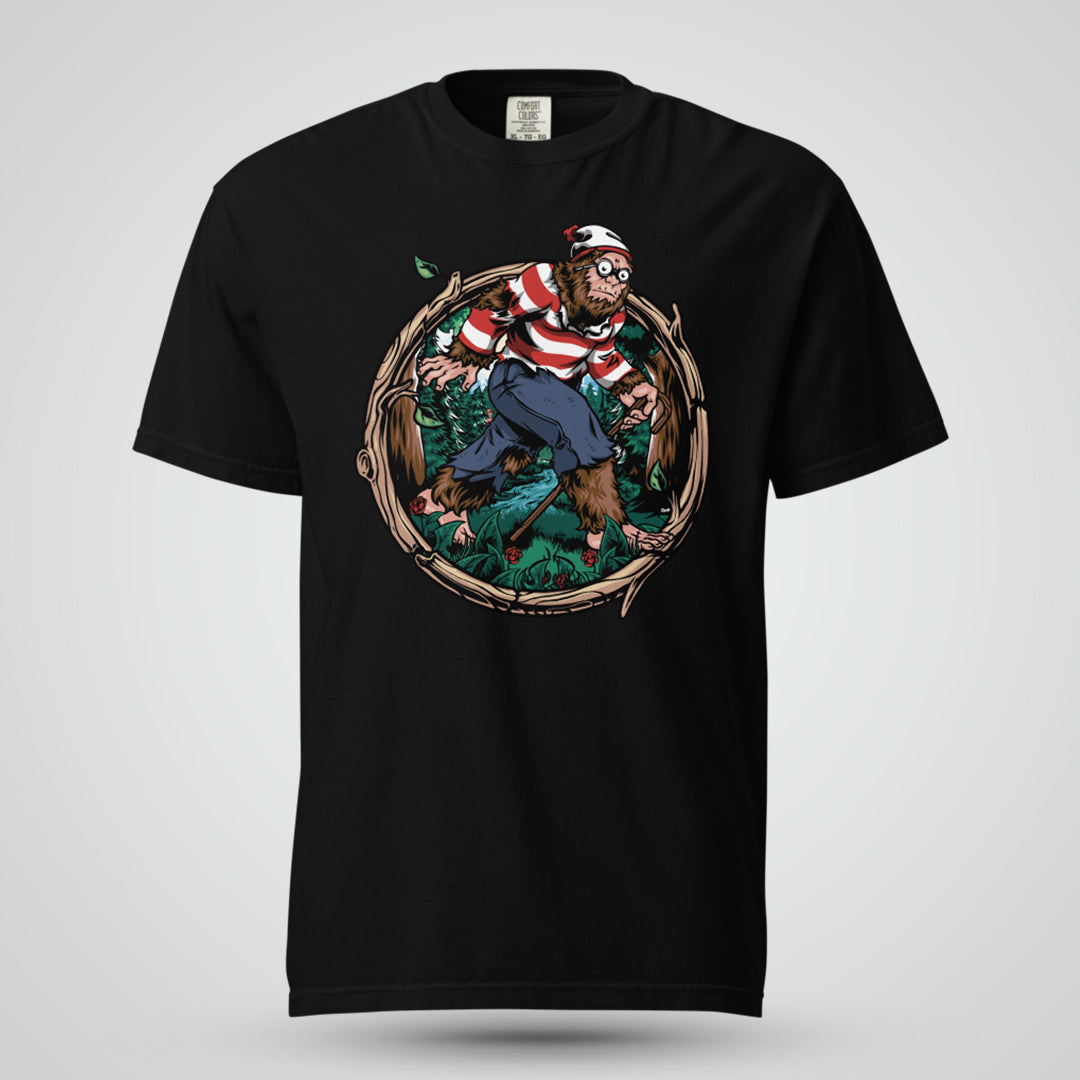 Where&#39;s Bigfoot? - Unisex Garment-Dyed Heavyweight T-shirt