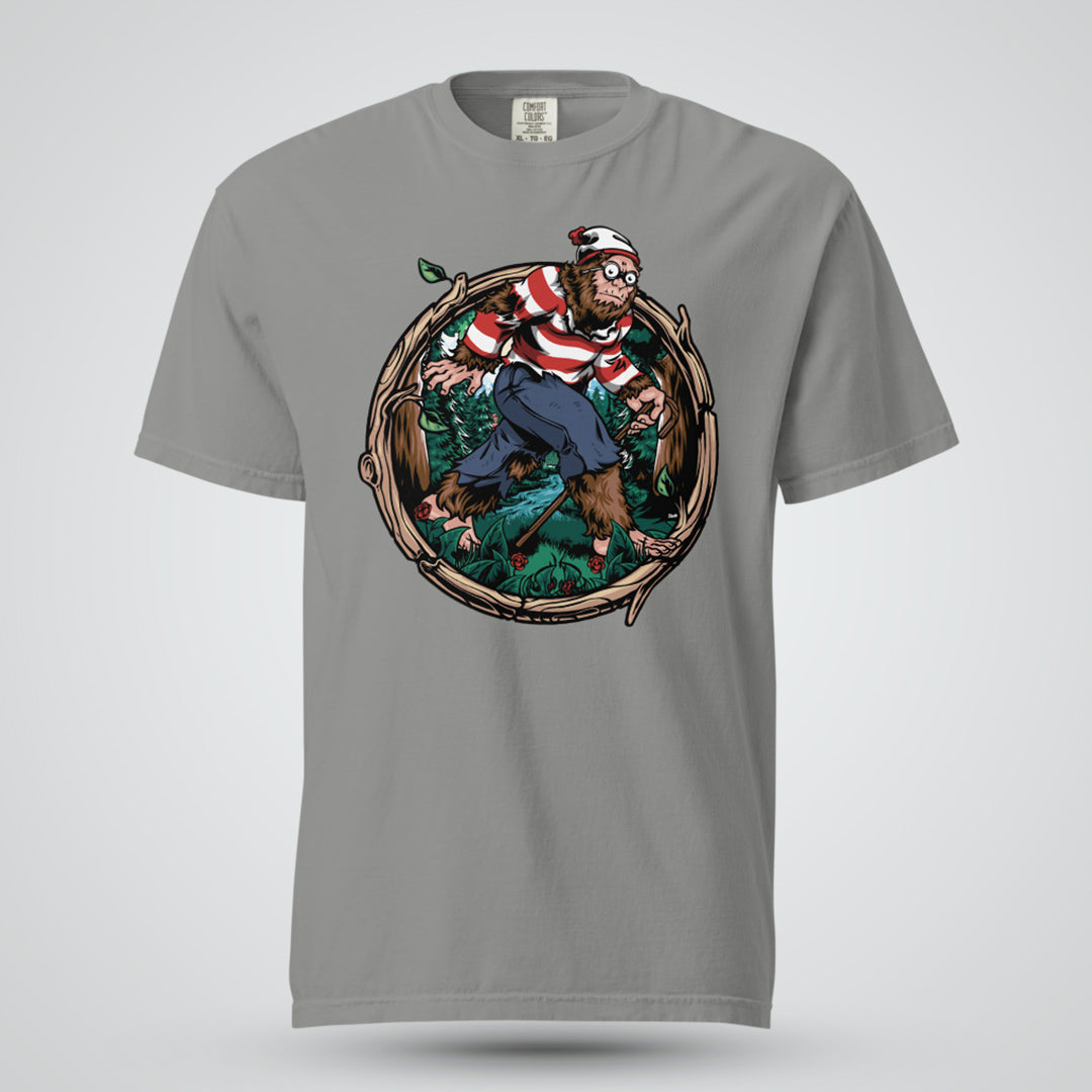 Where&#39;s Bigfoot? - Unisex Garment-Dyed Heavyweight T-shirt