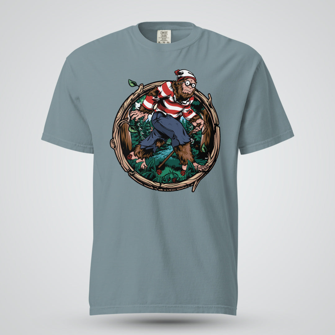 Where&#39;s Bigfoot? - Unisex Garment-Dyed Heavyweight T-shirt