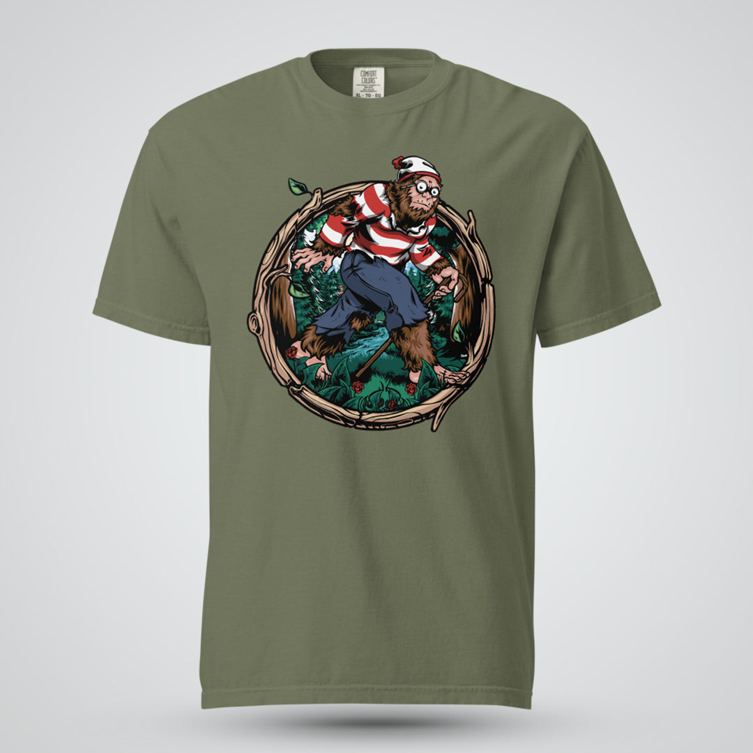 Where&#39;s Bigfoot? - Unisex Garment-Dyed Heavyweight T-shirt