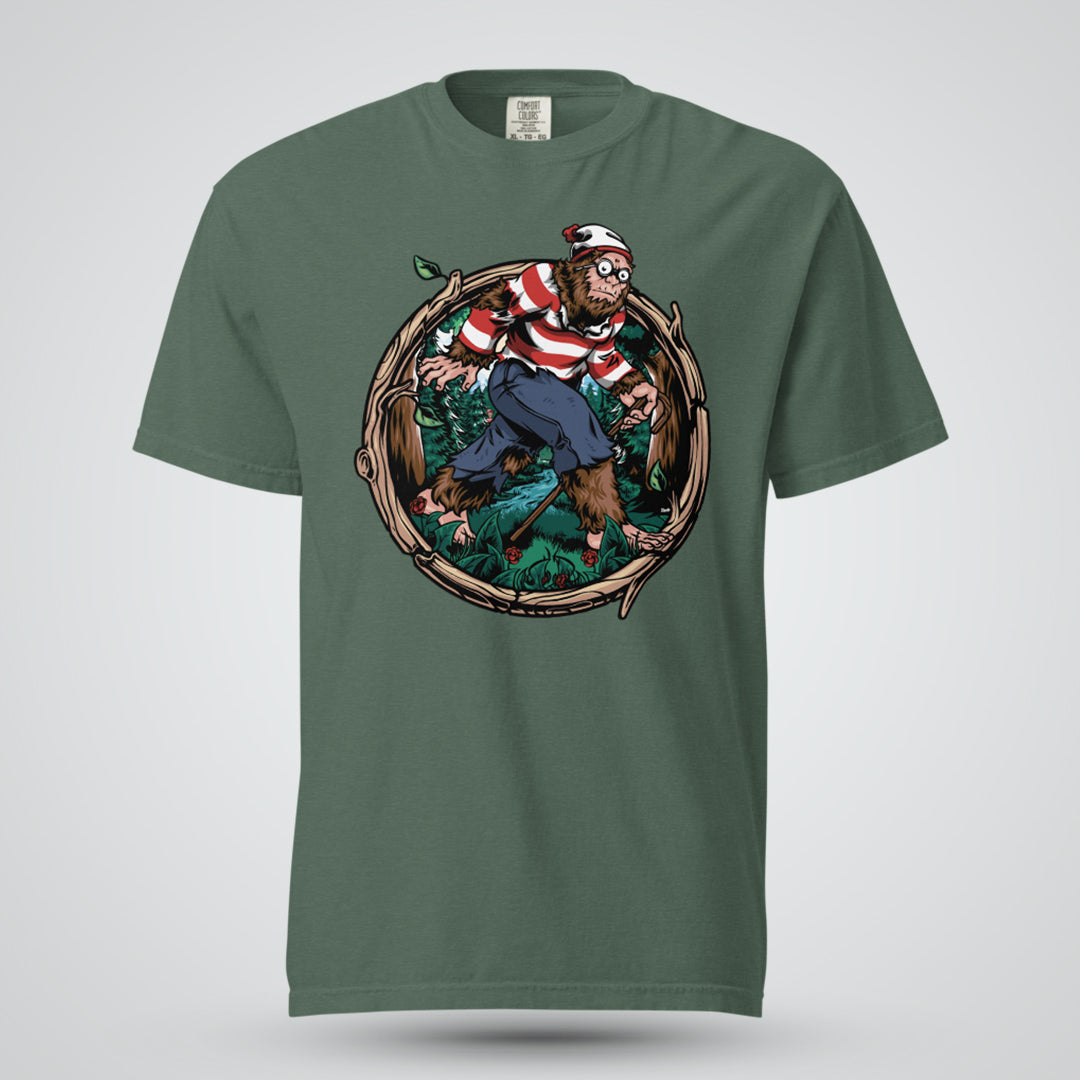 Where's Bigfoot? - Unisex Garment-Dyed Heavyweight T-shirt