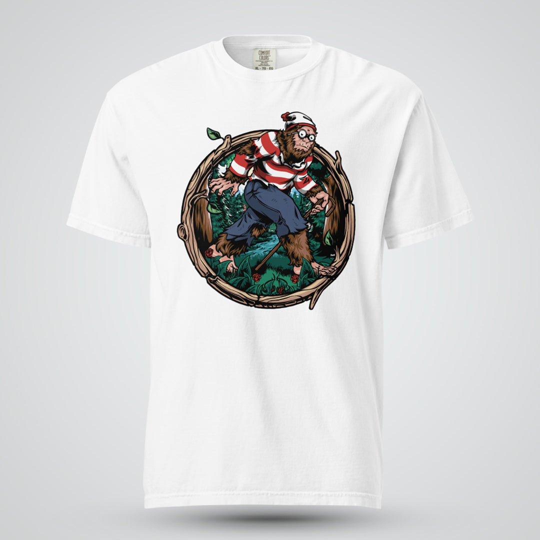 Where&#39;s Bigfoot? - Unisex Garment-Dyed Heavyweight T-shirt