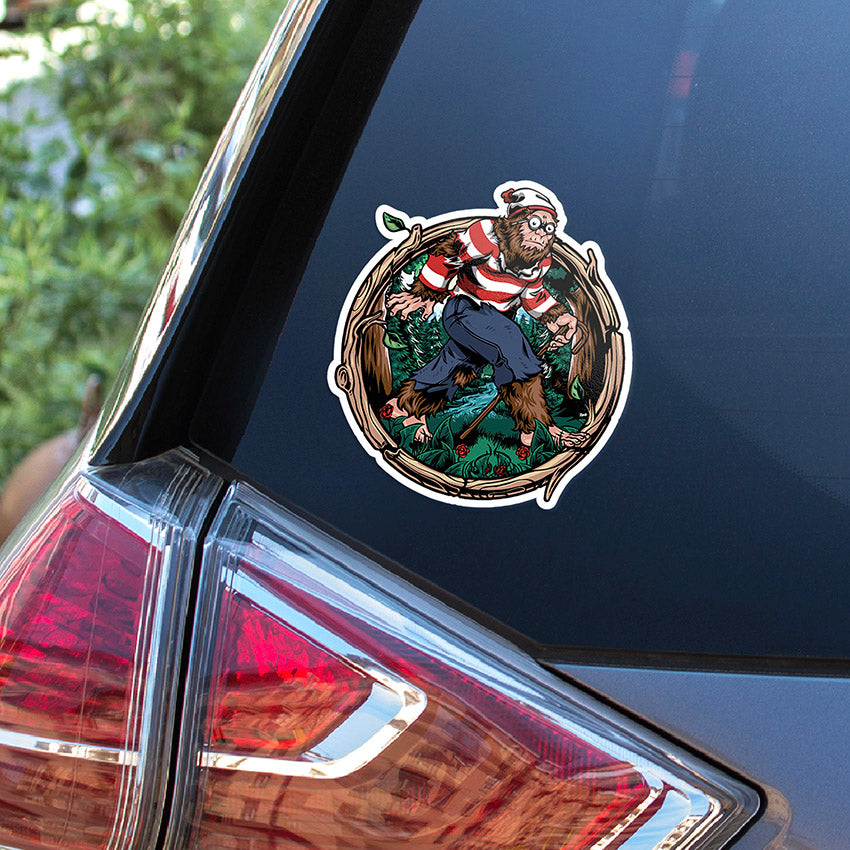 Where&#39;s Bigfoot? - Kiss Cut Sticker