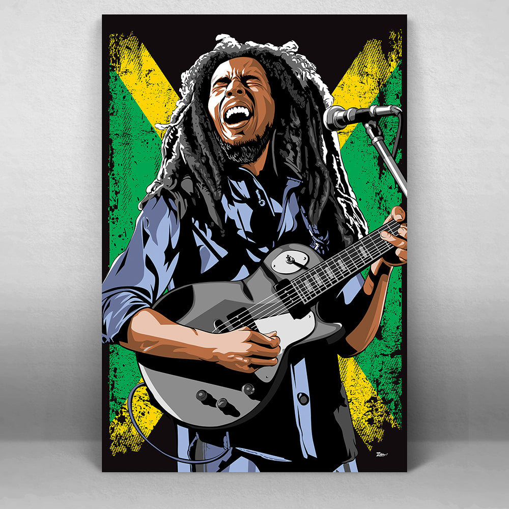 dusin varemærke Mispend Bob Marley Poster - zigally