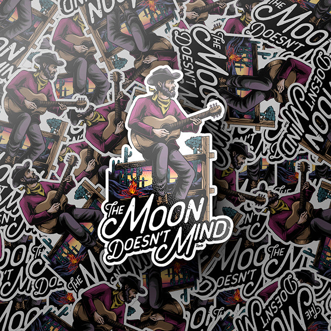 The Moon Doesn&#39;t Mind - Kiss Cut Sticker