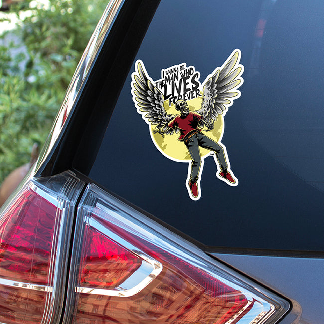 The Man Who Lives Forever - Kiss Cut Sticker