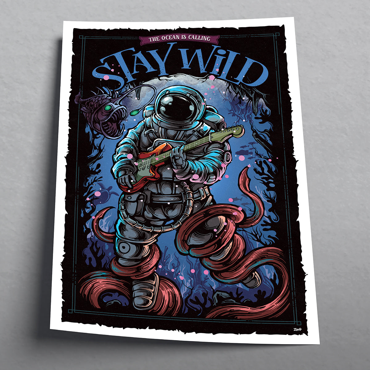 The Ocean is Calling - Stay Wild Poster