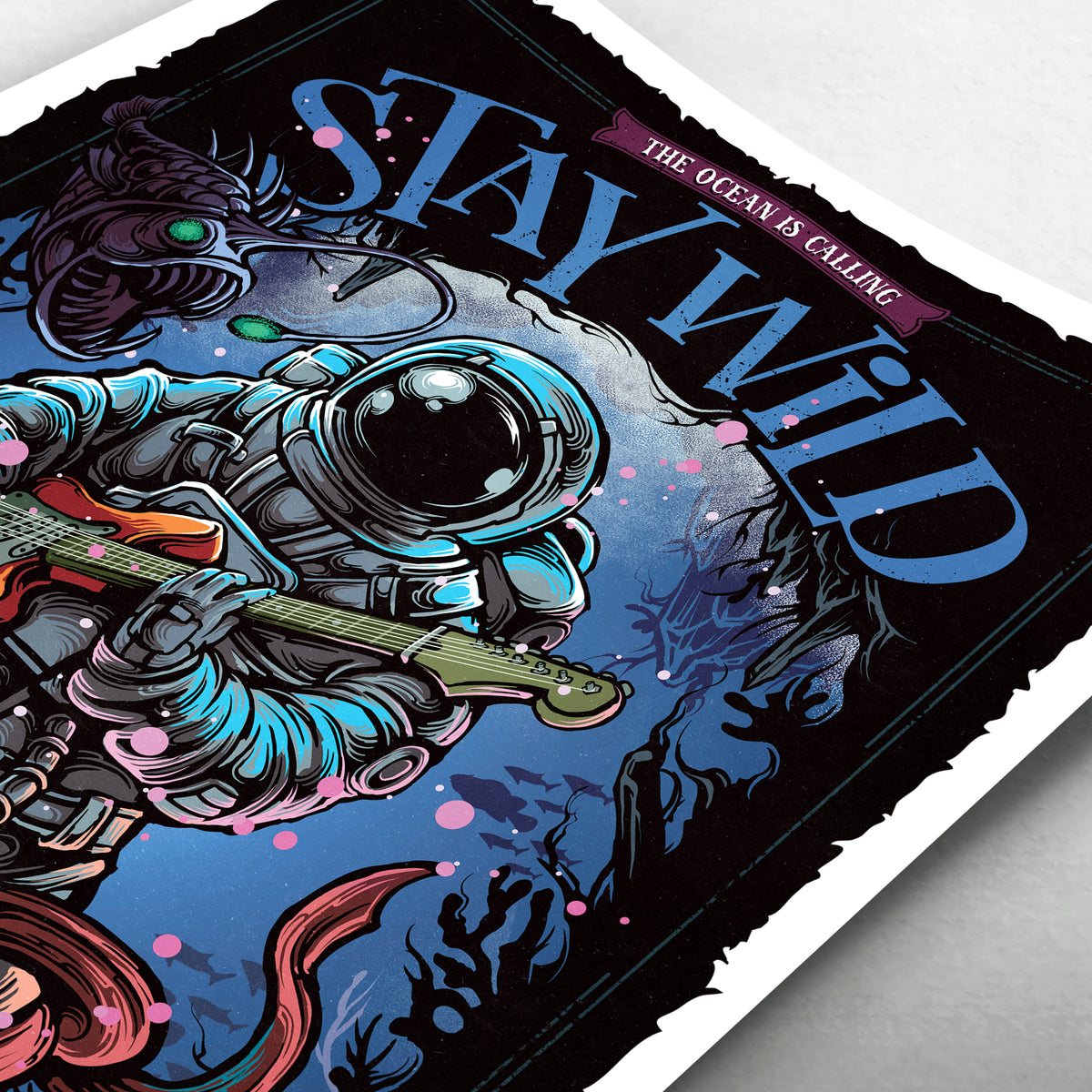 The Ocean is Calling - Stay Wild Poster