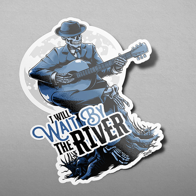 Wait By The River - Kiss Cut Sticker