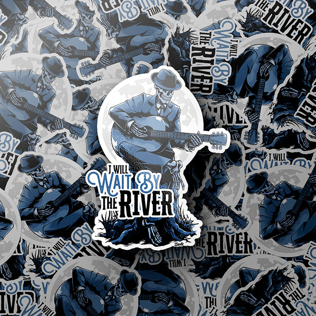 Wait By The River - Kiss Cut Sticker