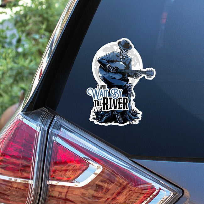 Wait By The River - Kiss Cut Sticker